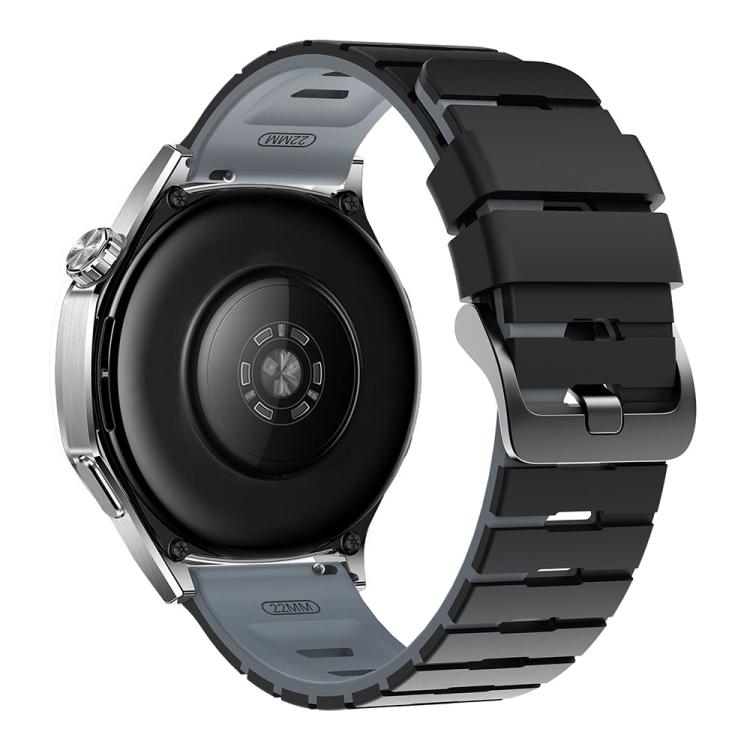 22mm Piano Texture Two Color Silicone Watch Band