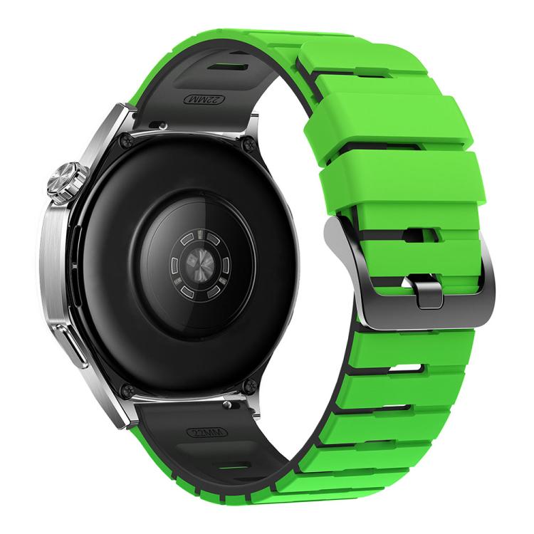 22mm Piano Texture Two Color Silicone Watch Band