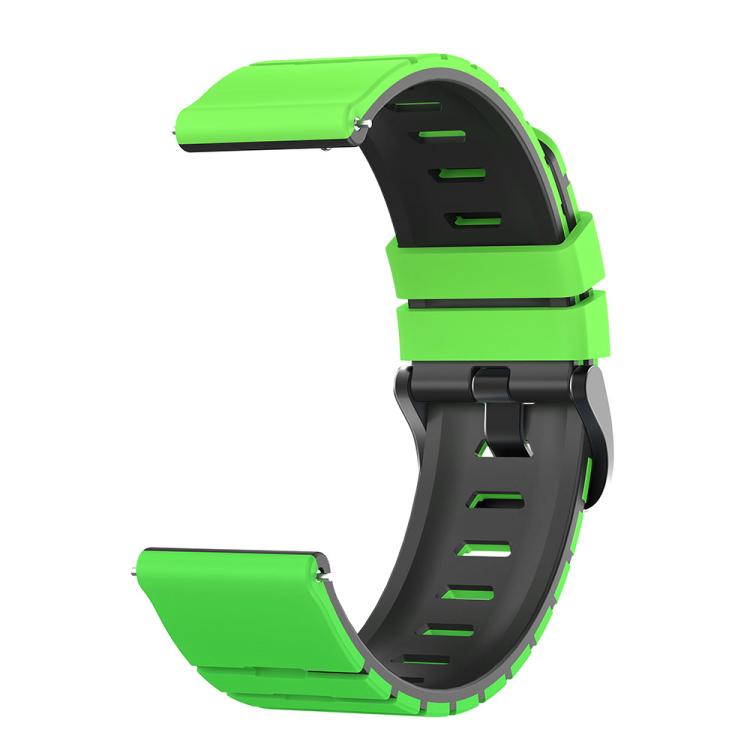 22mm Piano Texture Two Color Silicone Watch Band