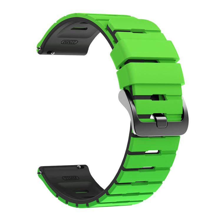 22mm Piano Texture Two Color Silicone Watch Band