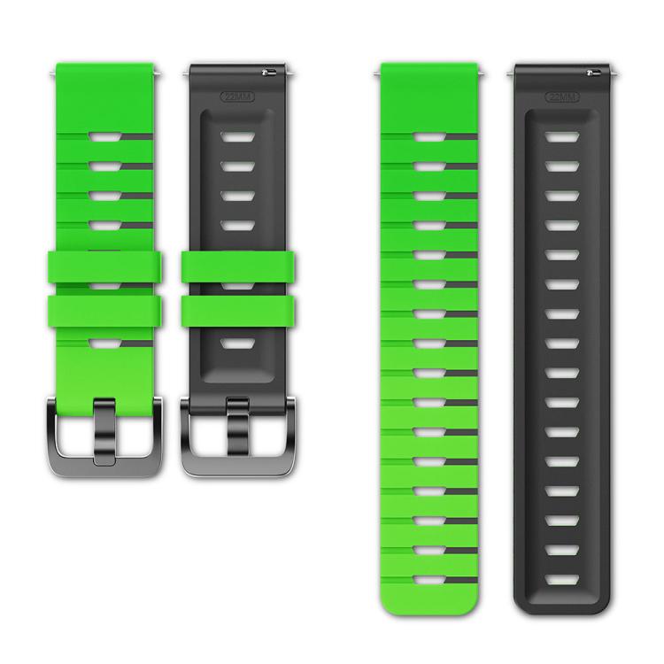 22mm Piano Texture Two Color Silicone Watch Band