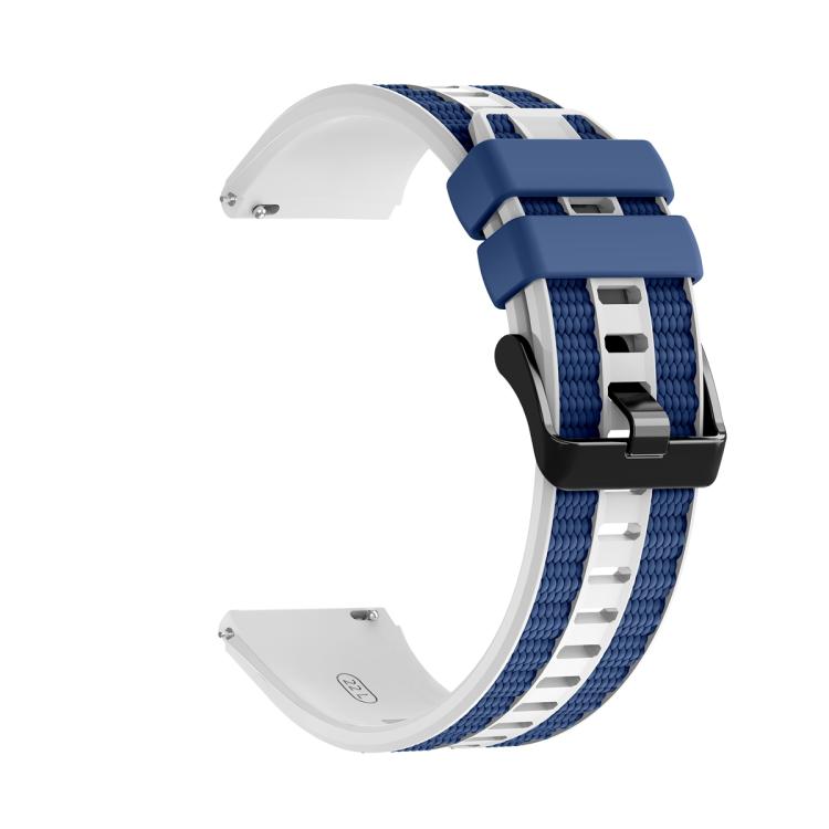 For Huawei Watch Ultimate 2 Vertical Grain Two Color Silicone Watch Band