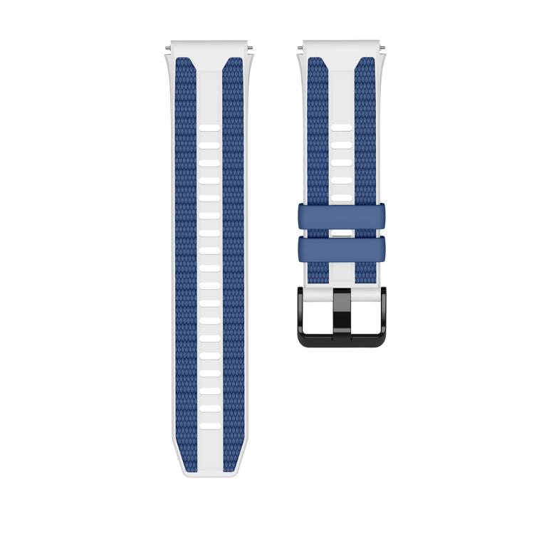 For Huawei Watch Ultimate 2 Vertical Grain Two Color Silicone Watch Band
