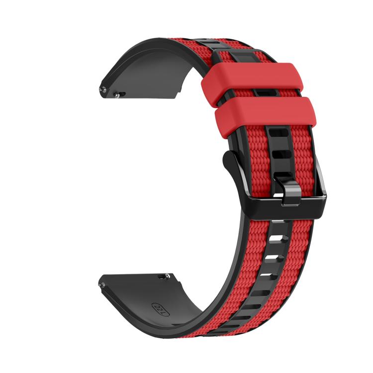 For Huawei Watch Ultimate 2 Vertical Grain Two Color Silicone Watch Band