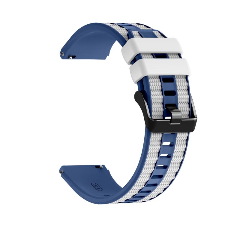 For Huawei Watch Ultimate 2 Vertical Grain Two Color Silicone Watch Band