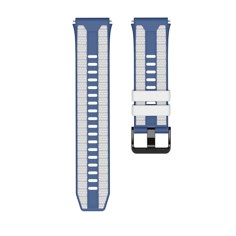 For Huawei Watch Ultimate 2 Vertical Grain Two Color Silicone Watch Band