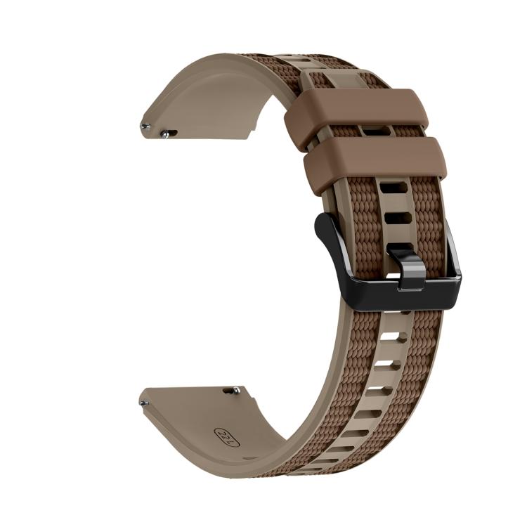 For Huawei Watch Ultimate 2 Vertical Grain Two Color Silicone Watch Band