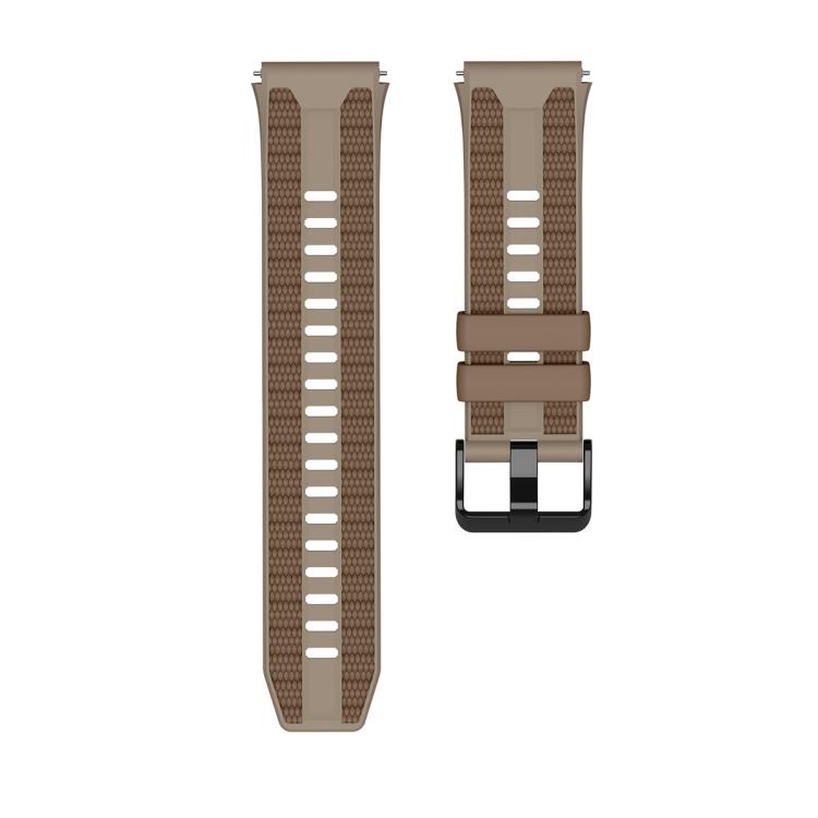 For Huawei Watch Ultimate 2 Vertical Grain Two Color Silicone Watch Band