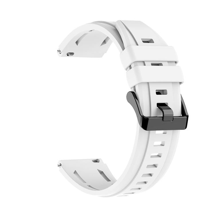 For Huawei Watch Ultimate 2 Black Pin Buckle Solid Color Silicone Watch Band