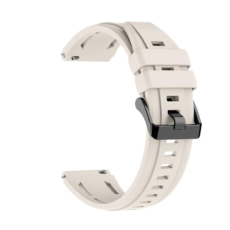 For Huawei Watch Ultimate 2 Black Pin Buckle Solid Color Silicone Watch Band