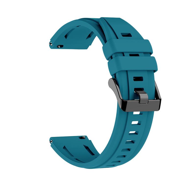 For Huawei Watch Ultimate 2 Black Pin Buckle Solid Color Silicone Watch Band
