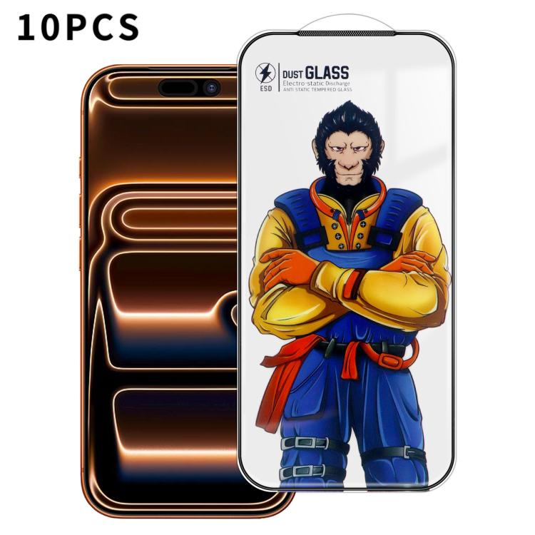 For iPhone 17 Pro 10pcs Armor Super-Strong 3D Curved 120C Anti-Static High-Aluminum Screen-Printed HD Tempered Glass Film