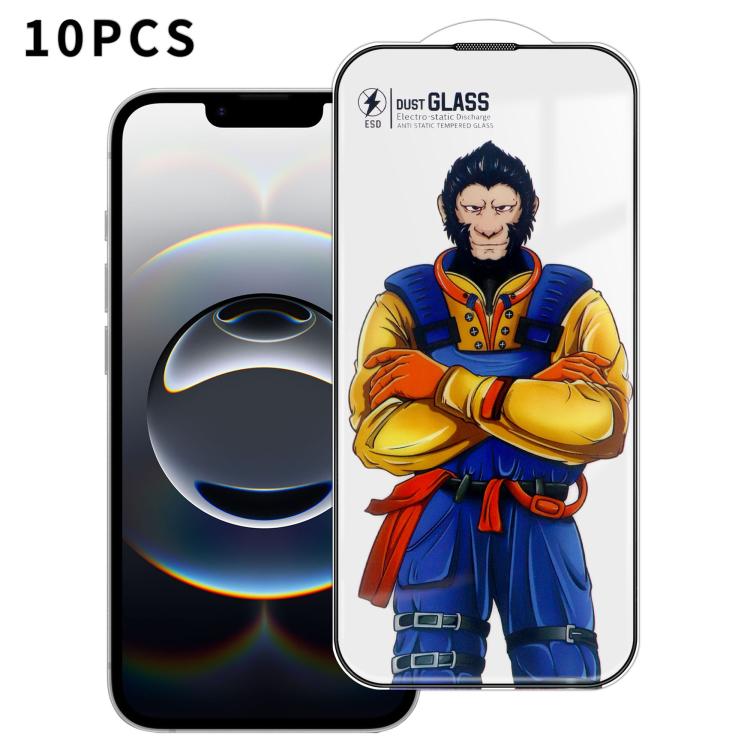 For iPhone 17e / 16e 10pcs Armor Super-Strong 3D Curved 120C Anti-Static High-Aluminum Screen-Printed HD Tempered Glass Film