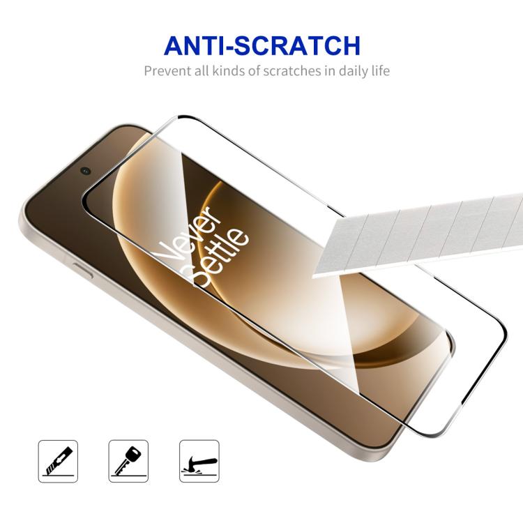For OnePlus 15 ENKAY Hat-Prince 0.18mm 9H 2.5D High Aluminum-silicon Tempered Glass Film, Support Ultrasonic Fingerprint Unclock