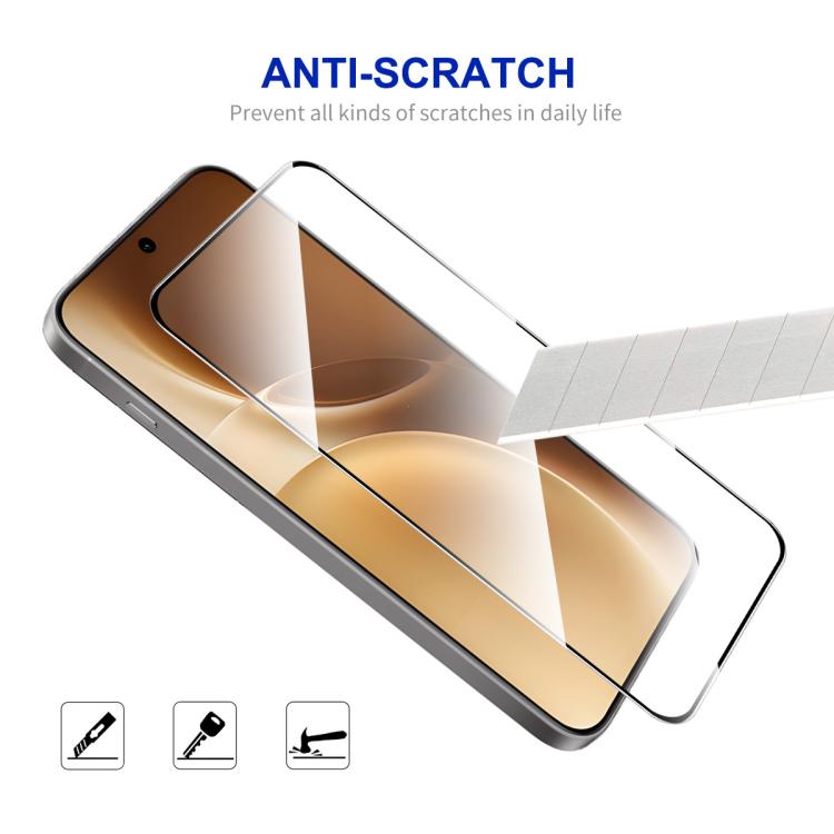 For vivo X300 Pro 2pcs ENKAY Hat-Prince 0.18mm 9H 2.5D High Aluminum-silicon Tempered Glass Film, Support Ultrasonic Fingerprint Unclock