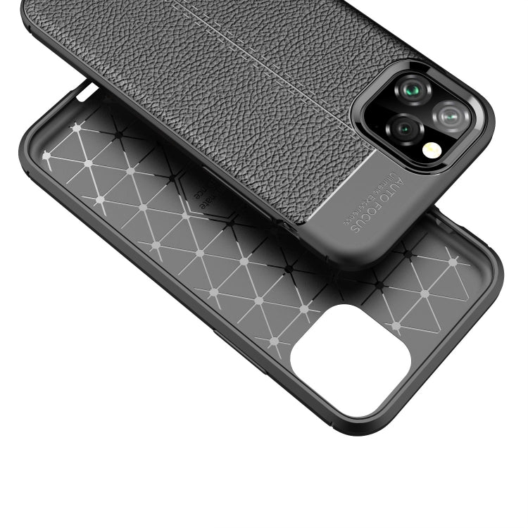 For iPhone 11 Litchi Texture TPU Shockproof Case