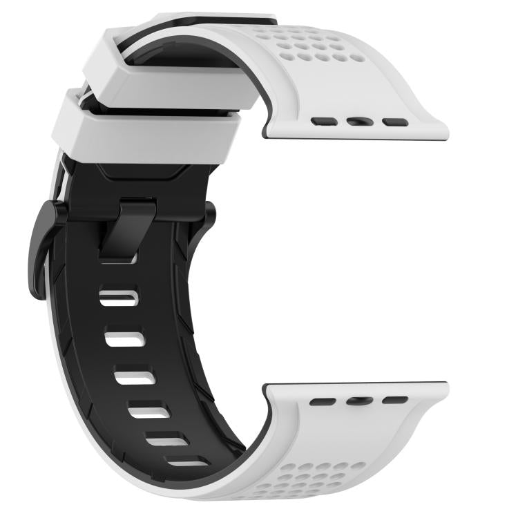 For Apple Watch 46mm / 49mm / 45mm / 44mm Check Design Breathable Silicone Watch Band