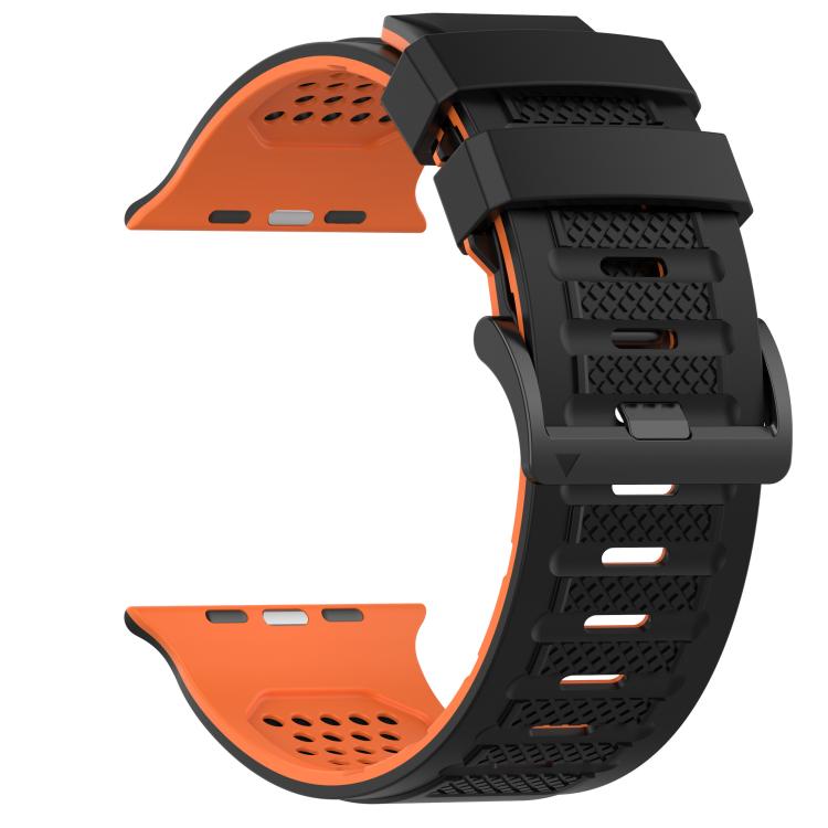 For Apple Watch 46mm / 49mm / 45mm / 44mm Check Design Breathable Silicone Watch Band