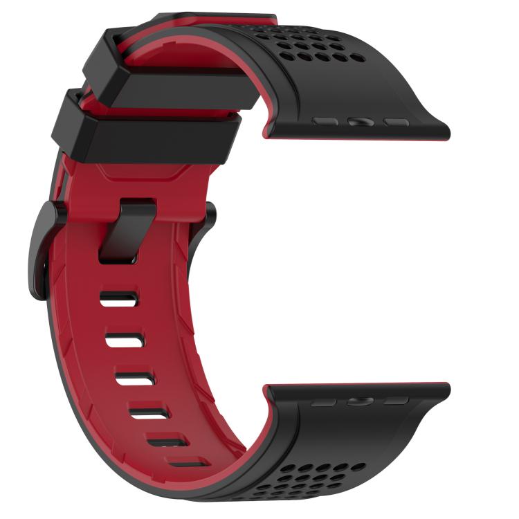 For Apple Watch 46mm / 49mm / 45mm / 44mm Check Design Breathable Silicone Watch Band