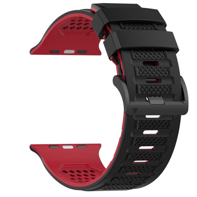 For Apple Watch 46mm / 49mm / 45mm / 44mm Check Design Breathable Silicone Watch Band