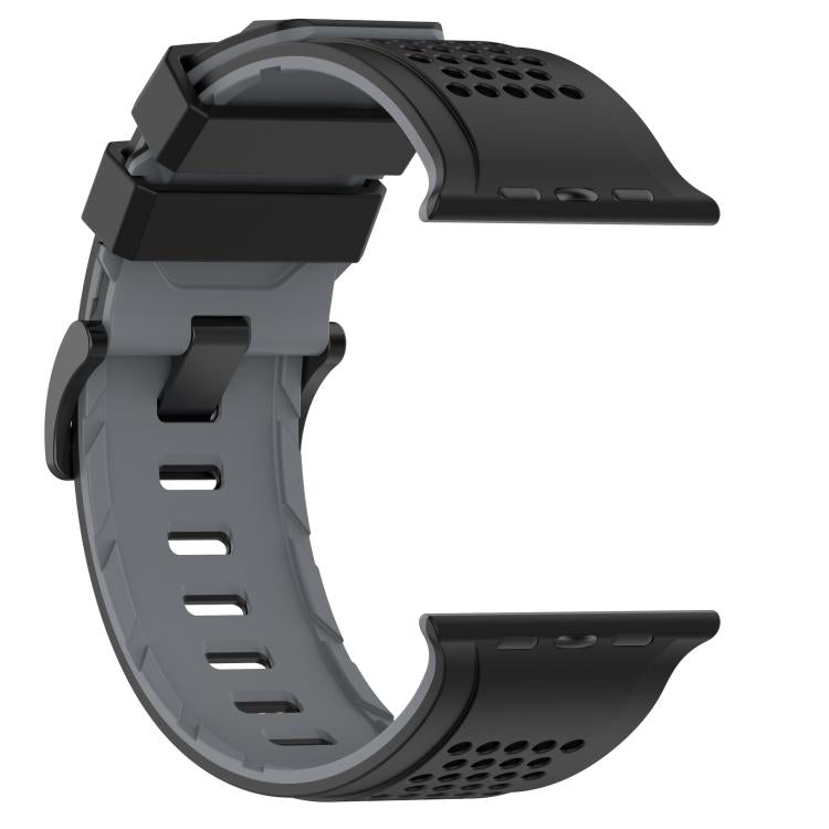 For Apple Watch 46mm / 49mm / 45mm / 44mm Check Design Breathable Silicone Watch Band