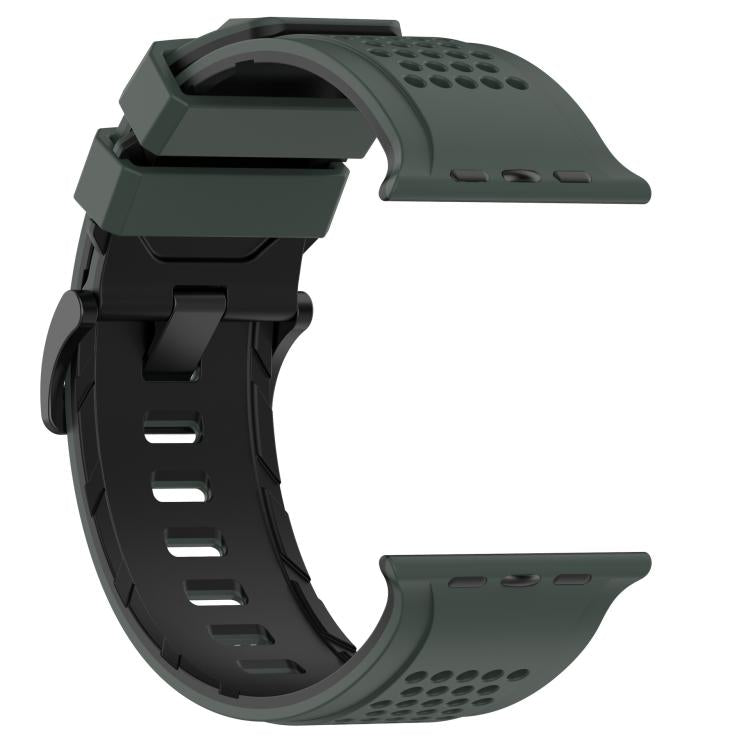 For Apple Watch 46mm / 49mm / 45mm / 44mm Check Design Breathable Silicone Watch Band