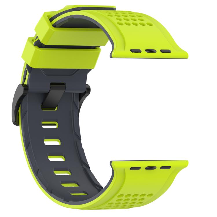 For Apple Watch 46mm / 49mm / 45mm / 44mm Check Design Breathable Silicone Watch Band