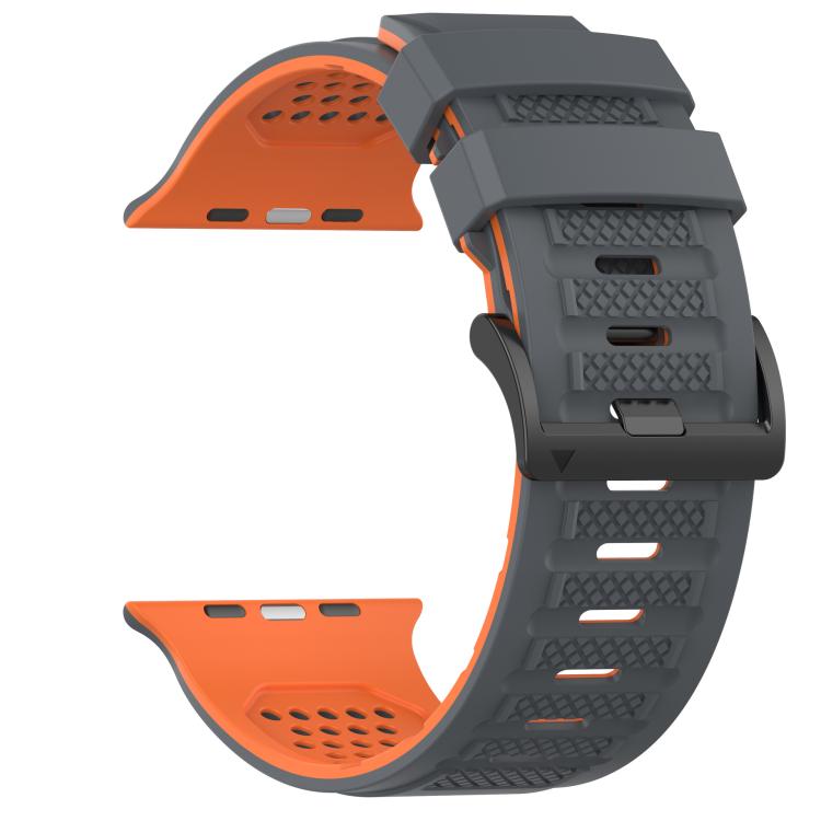 For Apple Watch 46mm / 49mm / 45mm / 44mm Check Design Breathable Silicone Watch Band