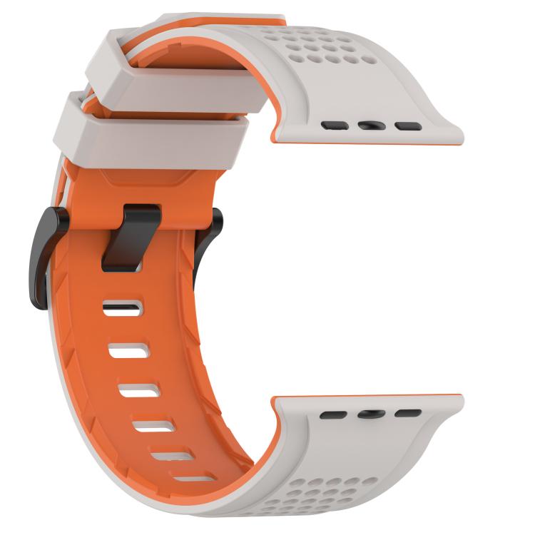 For Apple Watch 46mm / 49mm / 45mm / 44mm Check Design Breathable Silicone Watch Band