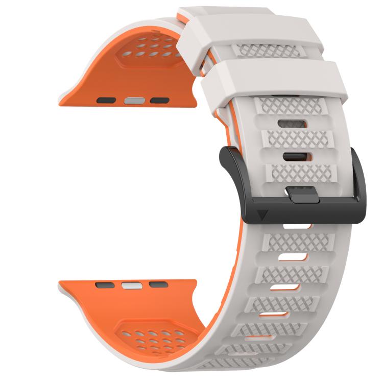 For Apple Watch 46mm / 49mm / 45mm / 44mm Check Design Breathable Silicone Watch Band