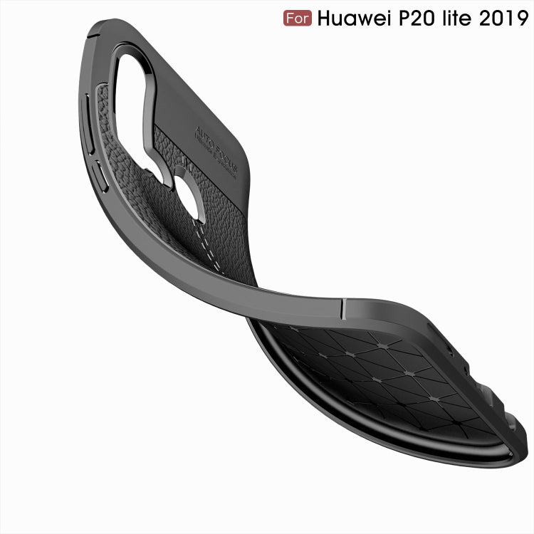 Litchi Texture TPU Shockproof Case for Huawei Nova 5i / P20 Lite 2019(Red)