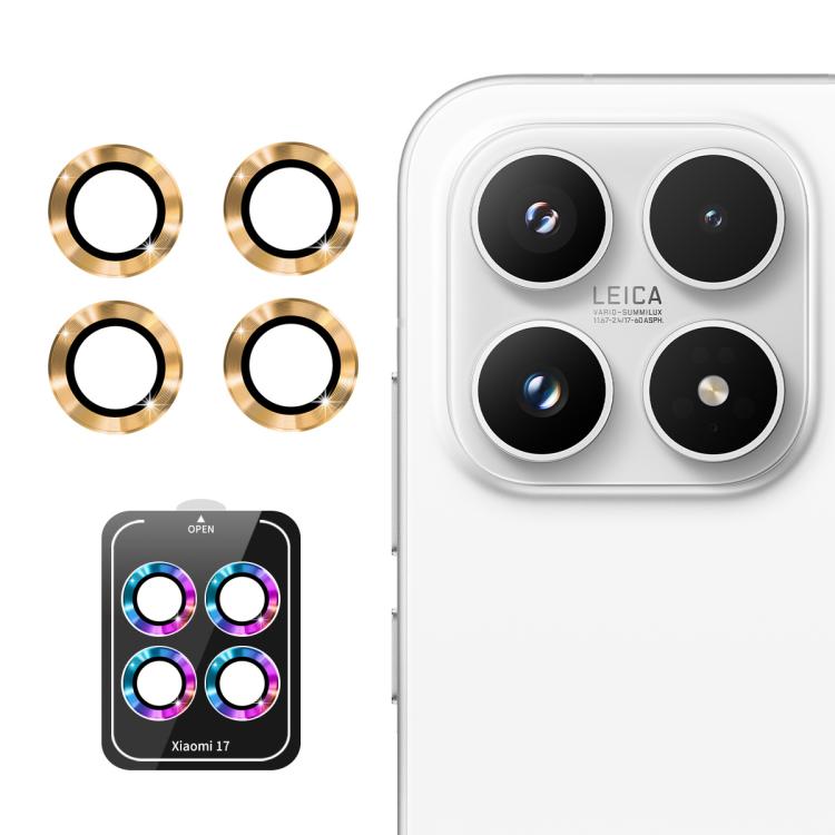 For Xiaomi 17 ENKAY Hat-Prince 9H Rear Camera Lens Aluminium Alloy Tempered Glass Film