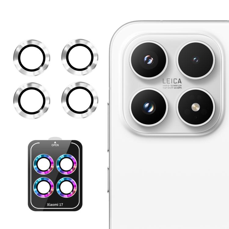 For Xiaomi 17 ENKAY Hat-Prince 9H Rear Camera Lens Aluminium Alloy Tempered Glass Film