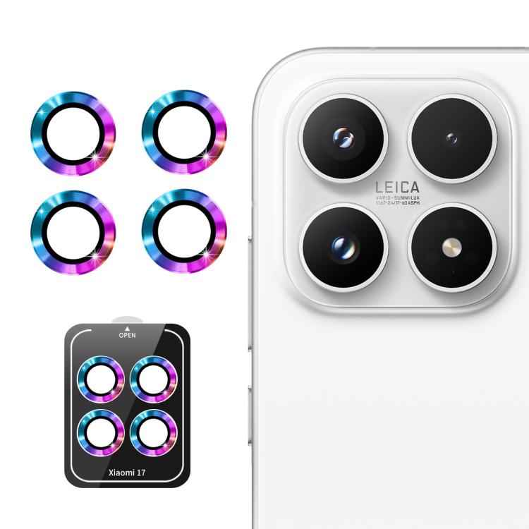 For Xiaomi 17 ENKAY Hat-Prince 9H Rear Camera Lens Aluminium Alloy Tempered Glass Film