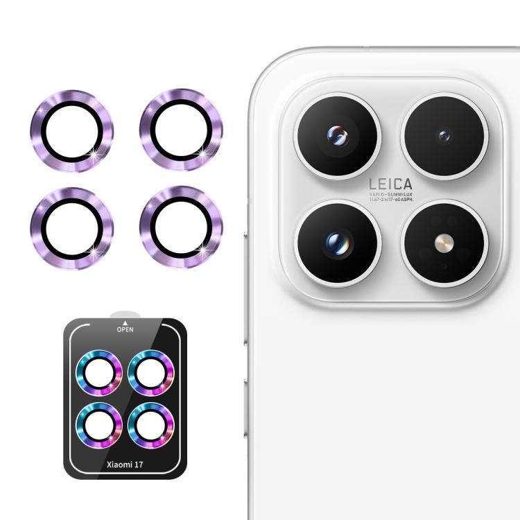For Xiaomi 17 ENKAY Hat-Prince 9H Rear Camera Lens Aluminium Alloy Tempered Glass Film