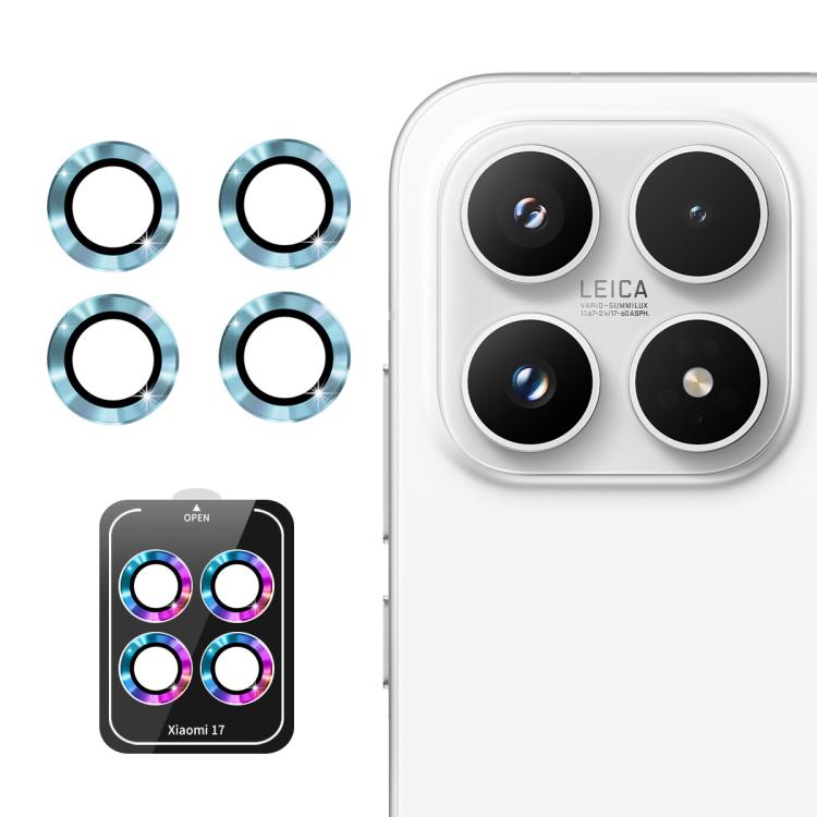 For Xiaomi 17 ENKAY Hat-Prince 9H Rear Camera Lens Aluminium Alloy Tempered Glass Film