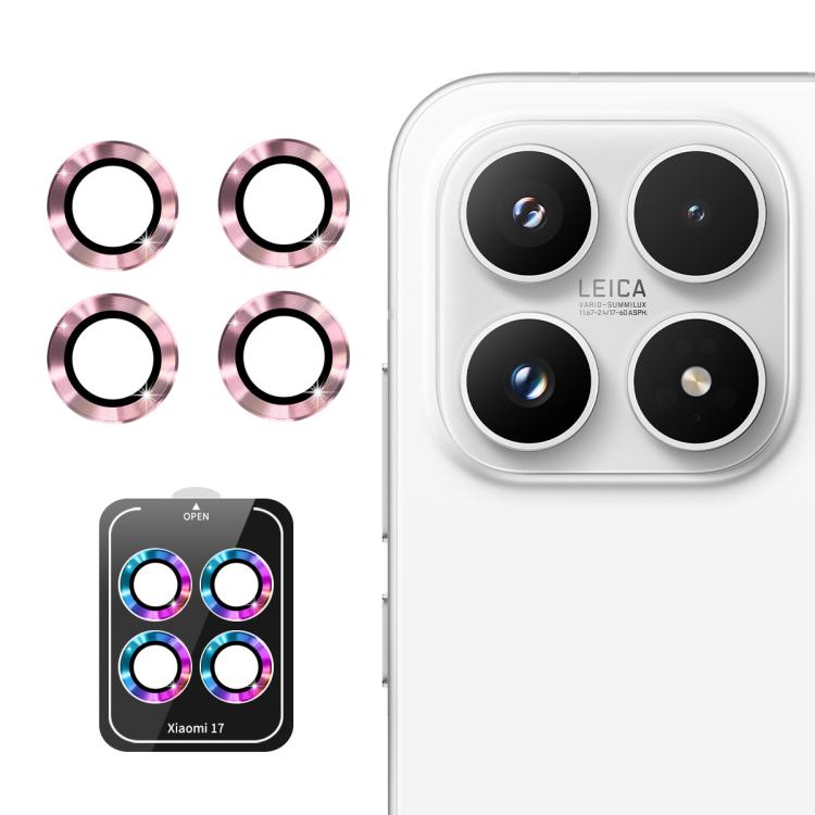 For Xiaomi 17 ENKAY Hat-Prince 9H Rear Camera Lens Aluminium Alloy Tempered Glass Film