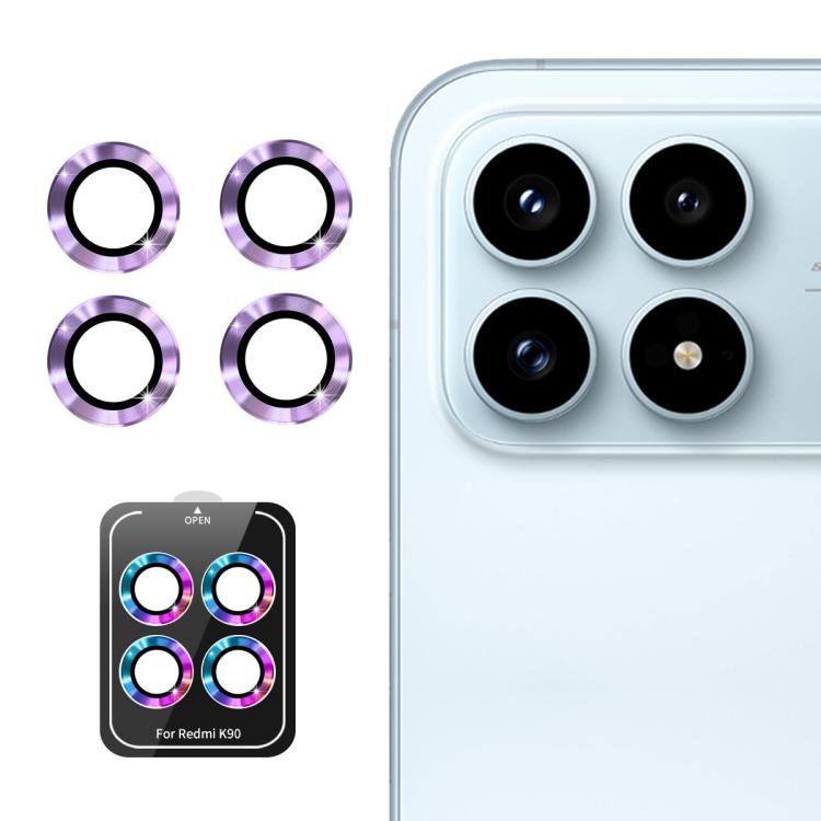 For Redmi K90 ENKAY Hat-Prince 9H Rear Camera Lens Aluminium Alloy Tempered Glass Film