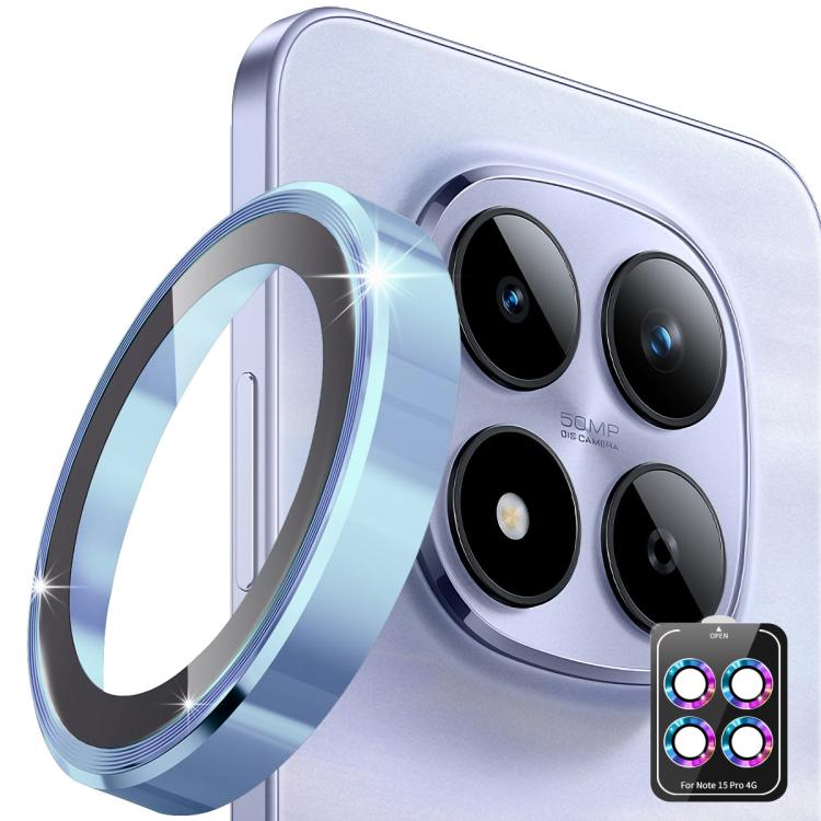 For Redmi Note 15 Pro 4G Global 163.2mm ENKAY Hat-Prince 9H Rear Camera Lens Aluminium Alloy Tempered Glass Film