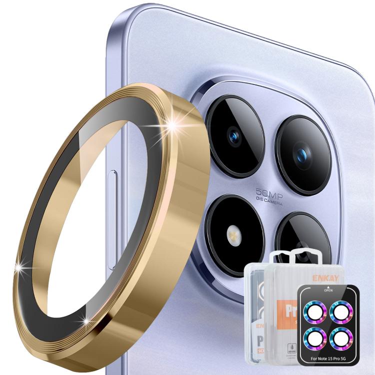 For Redmi Note 15 Pro / 15 Pro+ 5G Global  ENKAY Hat-Prince 9H Rear Camera Lens Aluminium Alloy Tempered Glass Film