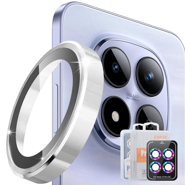 For Redmi Note 15 Pro / 15 Pro+ 5G Global  ENKAY Hat-Prince 9H Rear Camera Lens Aluminium Alloy Tempered Glass Film