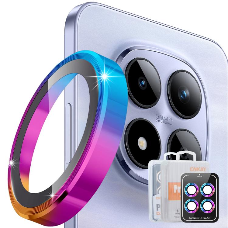 For Redmi Note 15 Pro / 15 Pro+ 5G Global  ENKAY Hat-Prince 9H Rear Camera Lens Aluminium Alloy Tempered Glass Film