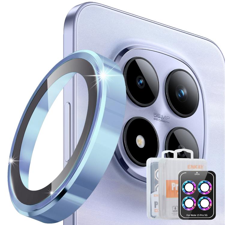 For Redmi Note 15 Pro / 15 Pro+ 5G Global  ENKAY Hat-Prince 9H Rear Camera Lens Aluminium Alloy Tempered Glass Film