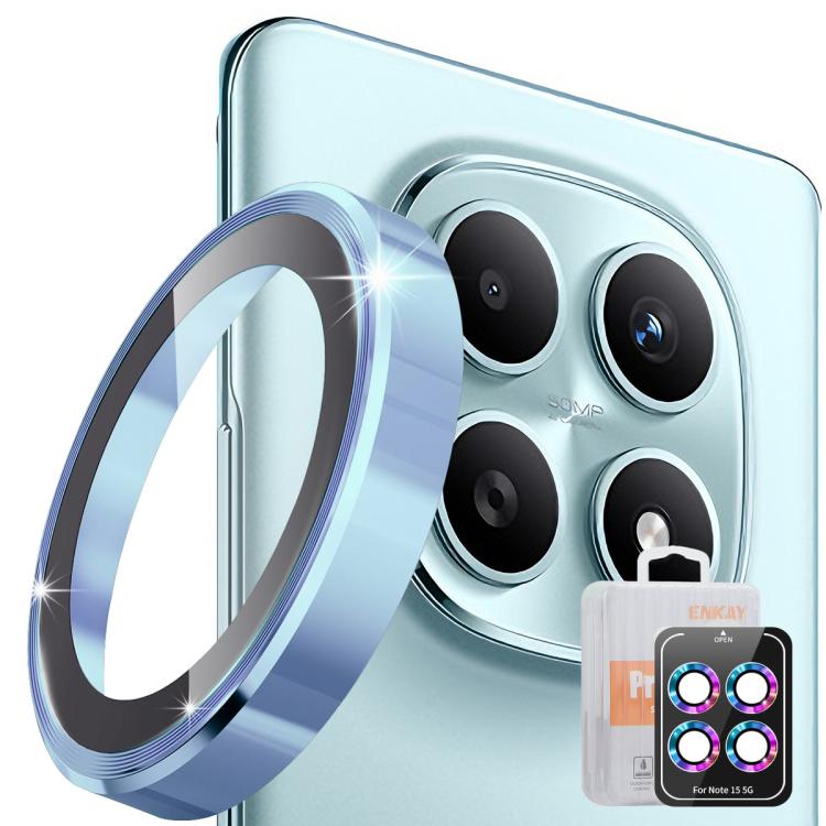 For Redmi Note 15 5G Global 164mm ENKAY Hat-Prince 9H Rear Camera Lens Aluminium Alloy Tempered Glass Film
