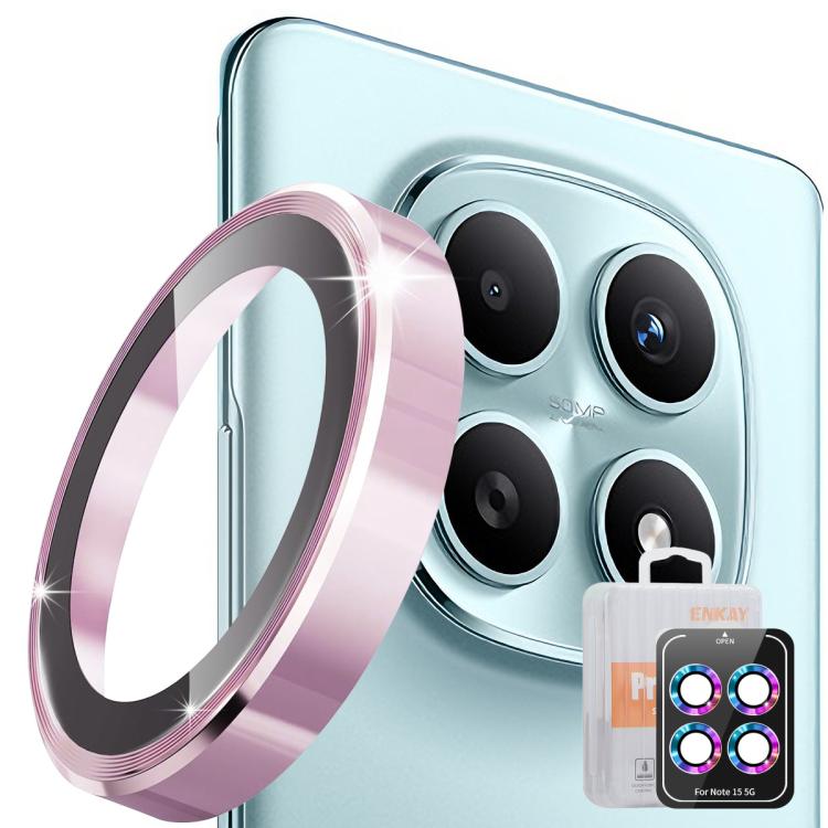 For Redmi Note 15 5G Global 164mm ENKAY Hat-Prince 9H Rear Camera Lens Aluminium Alloy Tempered Glass Film