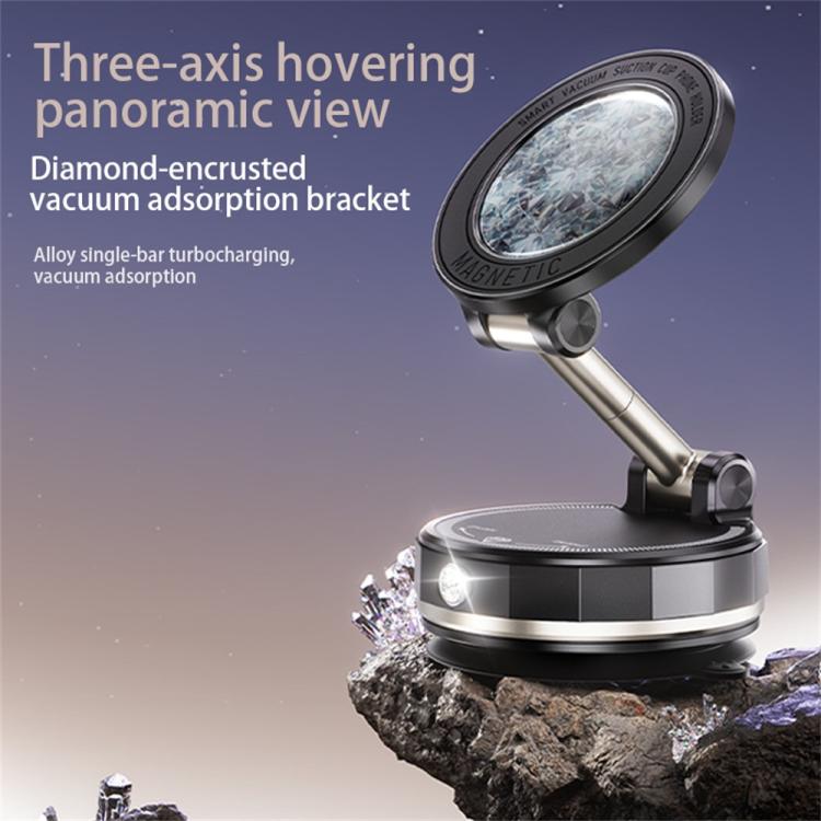 SD17 Rhinestone Epoxy Design Starry Sky Pattern Folding Car Phone Navigation Vacuum Suction Holder
