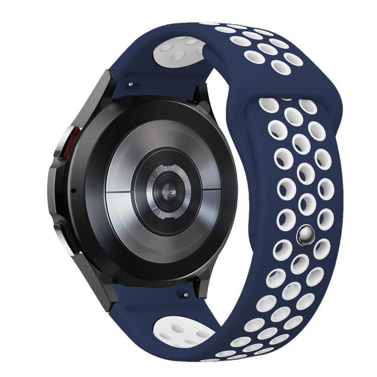 For Samsung Galaxy Watch FE / 7 / 6 / 5 / 4 Two Color Reverse Buckle Silicone Watch Band