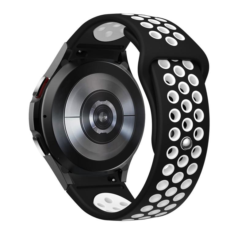 For Samsung Galaxy Watch FE / 7 / 6 / 5 / 4 Two Color Reverse Buckle Silicone Watch Band
