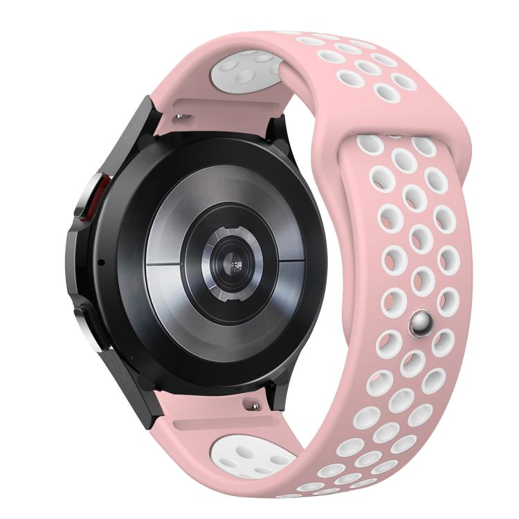 For Samsung Galaxy Watch FE / 7 / 6 / 5 / 4 Two Color Reverse Buckle Silicone Watch Band