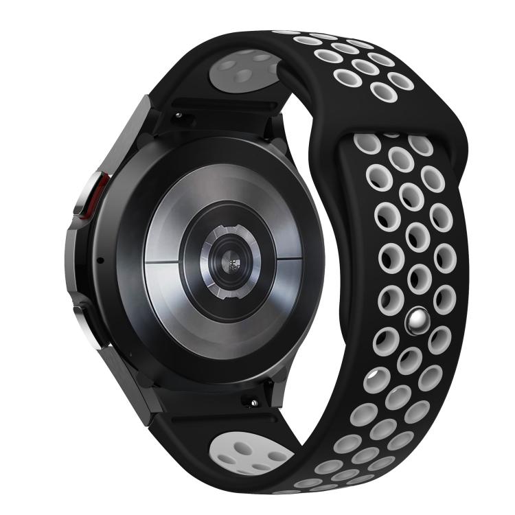 For Samsung Galaxy Watch FE / 7 / 6 / 5 / 4 Two Color Reverse Buckle Silicone Watch Band